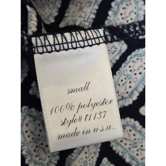 VTG Whisper Tunic Womens S Top 3/4 Sleeve Boho Floral Artsy Gypsy Eclectic Flowy - Picture 8 of 8